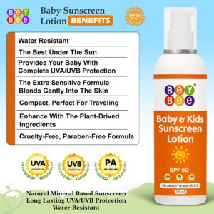 benefits or baby sunscreen lotion