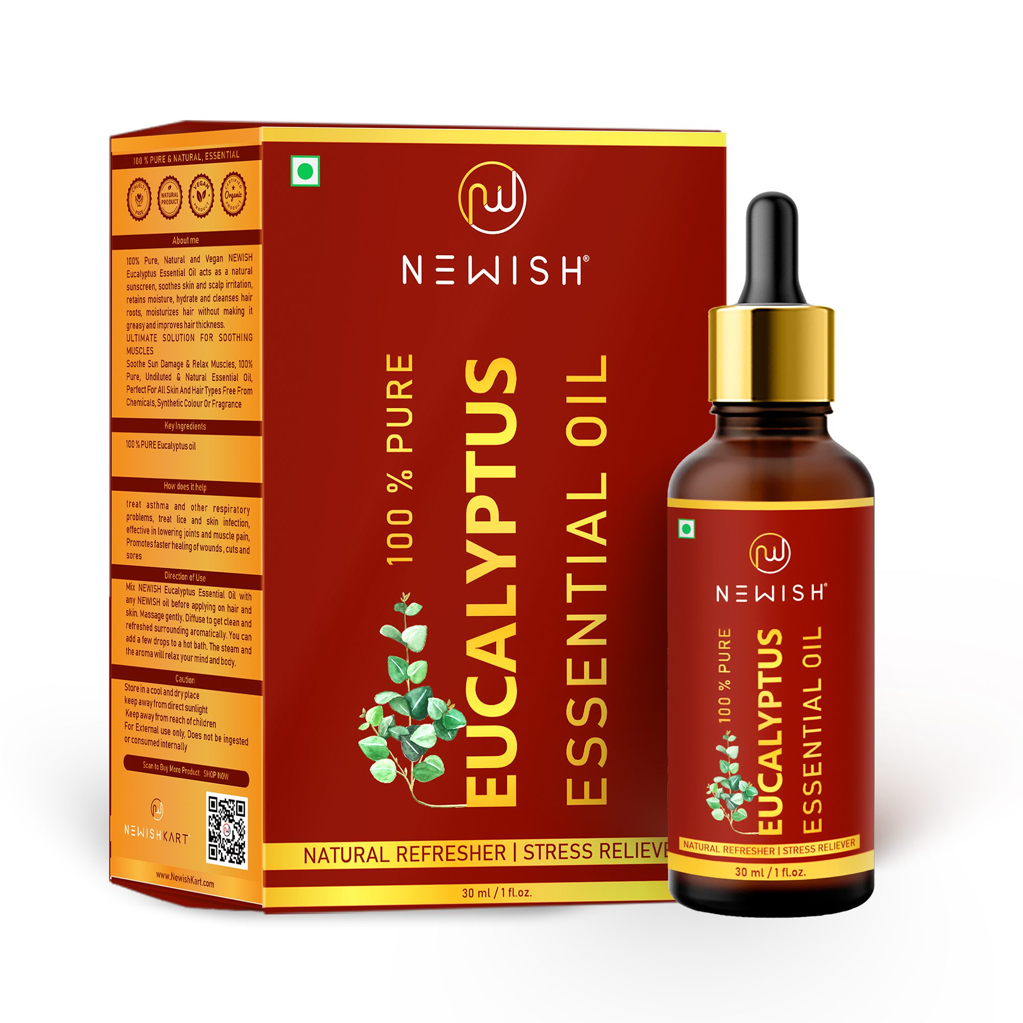 Eucalyptus oil for hair & skin