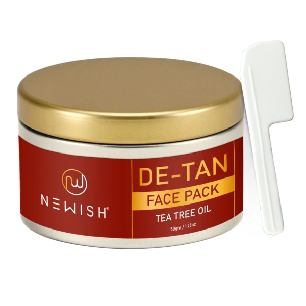 de tan face pack with goodness of tea tree oil