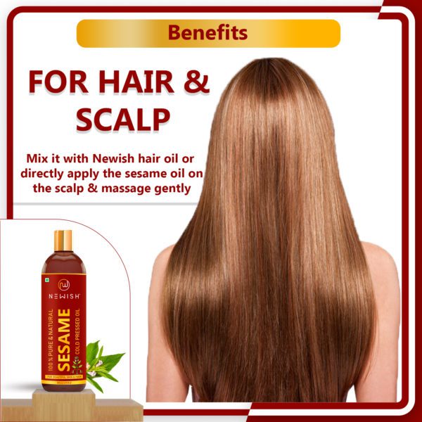 Cold pressed sesame oil for hair