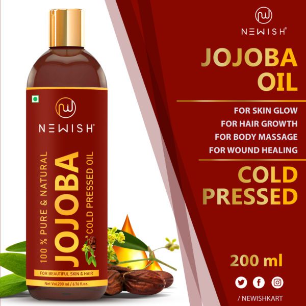 Cold Pressed jojoba oil for hair and skin