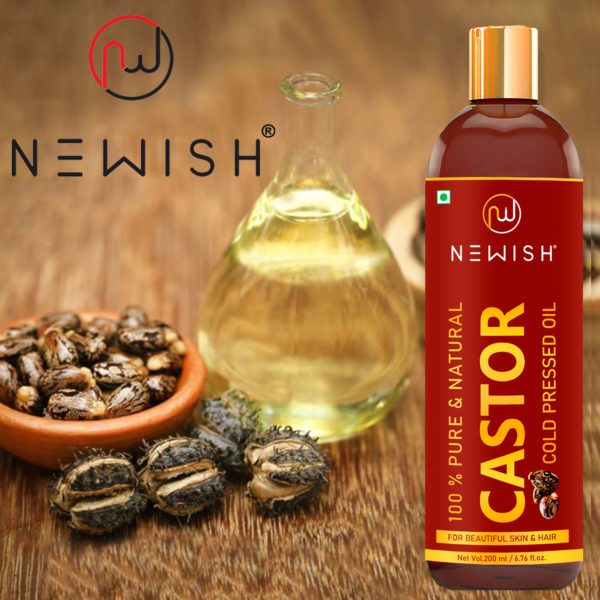 Newish's castor oil for hair & skin