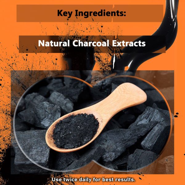 Natural charcoal face wash