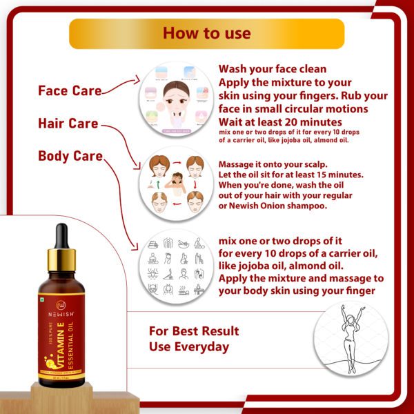How to use vitamin e oil