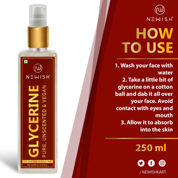 how to use glycerine on face