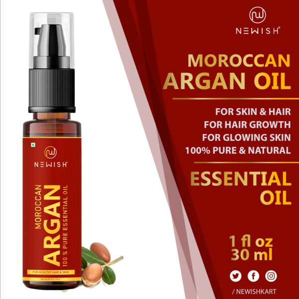 Natural moroccan argan oil for hair