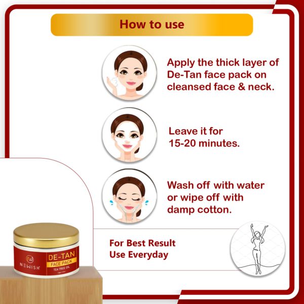 how to use de tan face mask for best result