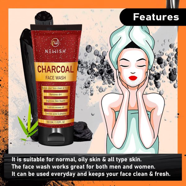 Newish charcoal face wash