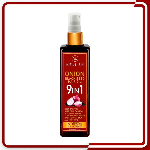 Onion black seed hair oil