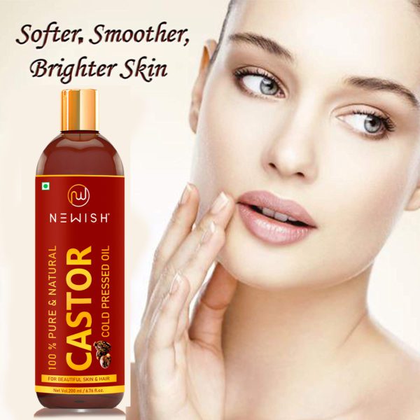 Organic castor oil for hair & skin