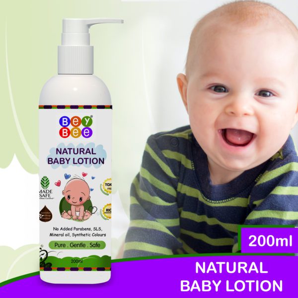 Natural baby lotion