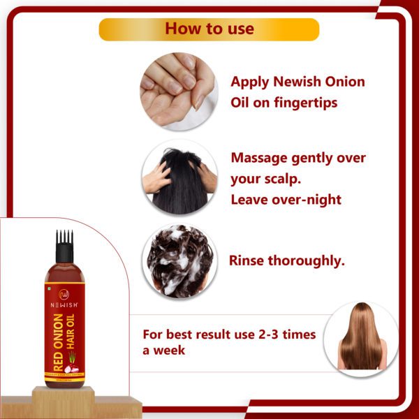 how to use onion hair oil