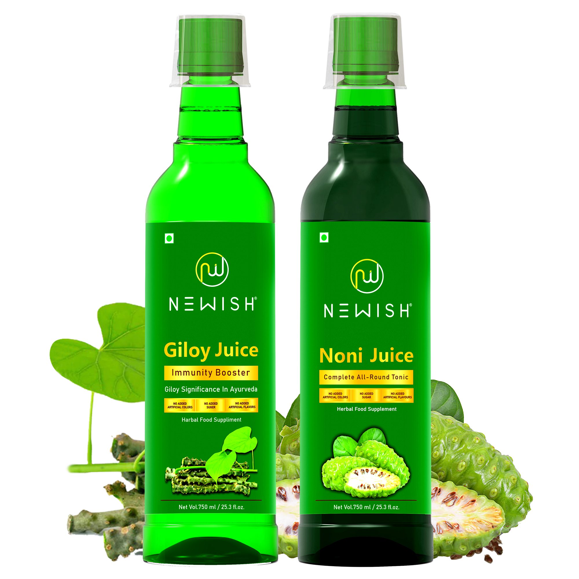 Buy Giloy Juice & Noni Juice For Immunity - 100% Natural | Newish