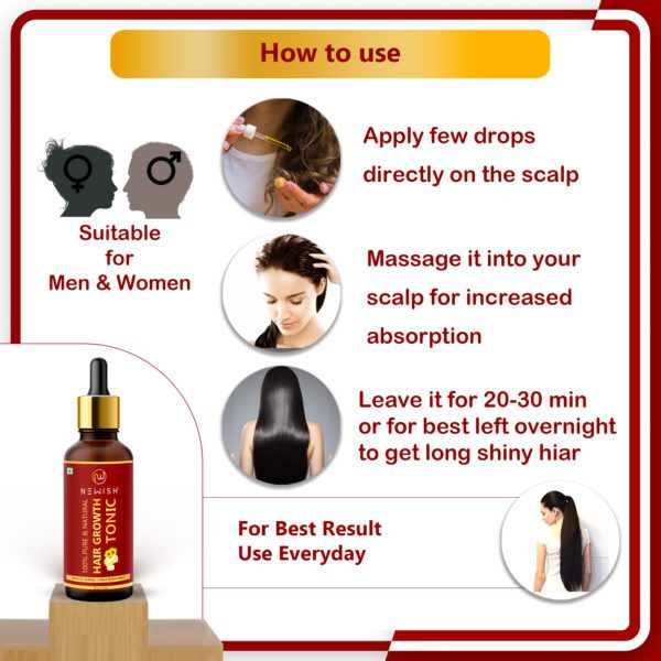 how to use hair growth tonic