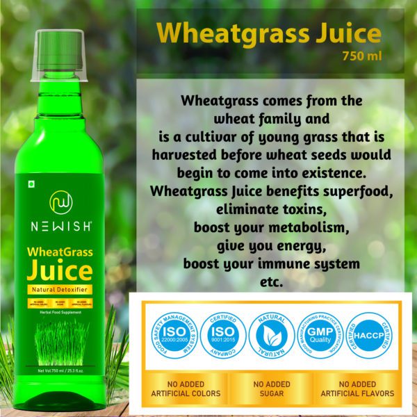newish wheatgrass juice