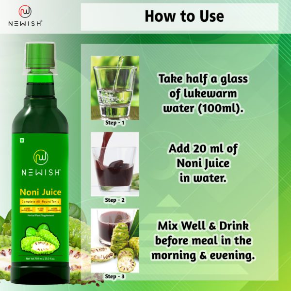 how to use noni juice