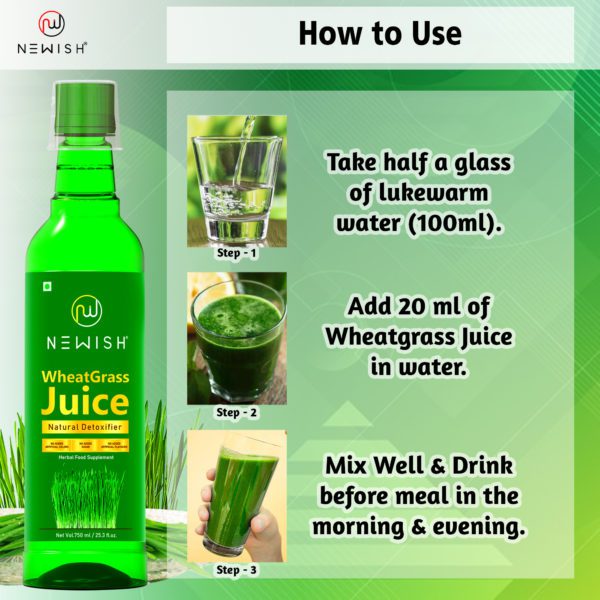 How to use wheatgrass juice