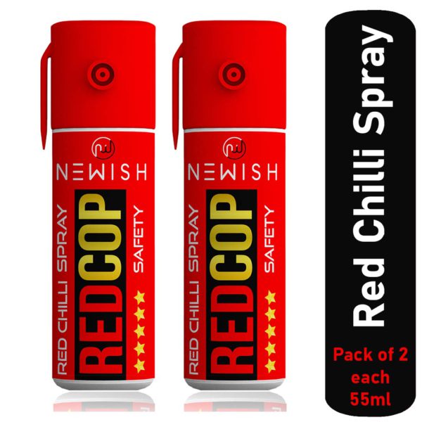 Newish® Powerful Red Chilli Spray Self Defence for Women Pack of 2 (Each 55 ml / 35 gm)