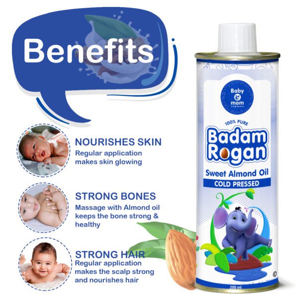 benefits badam rogan oil for babies