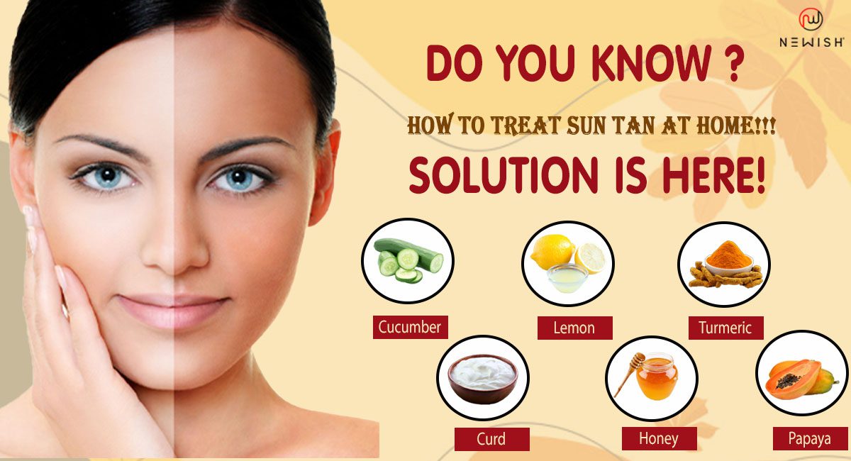 How to treat tan with natural ingredients